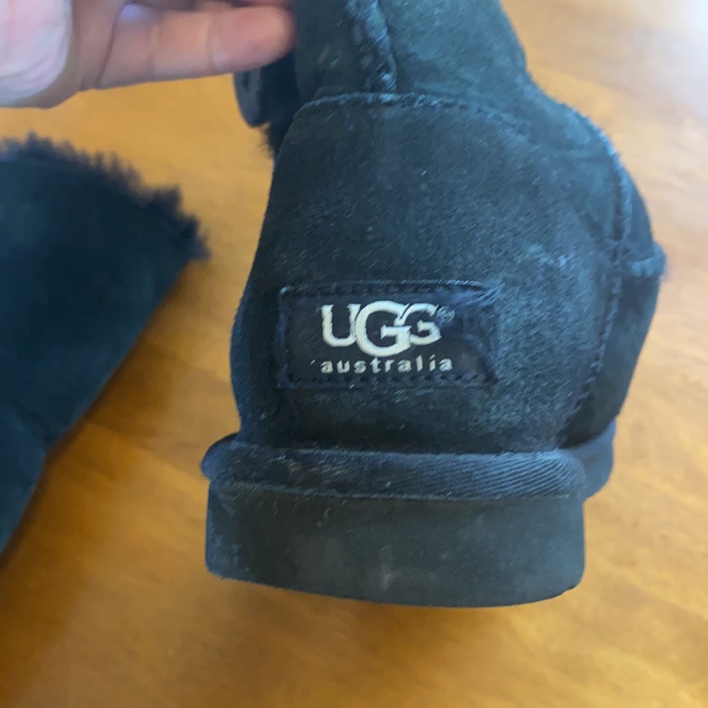 Ugg Tall Bailey Button Boot 6 Guc Black - image 7